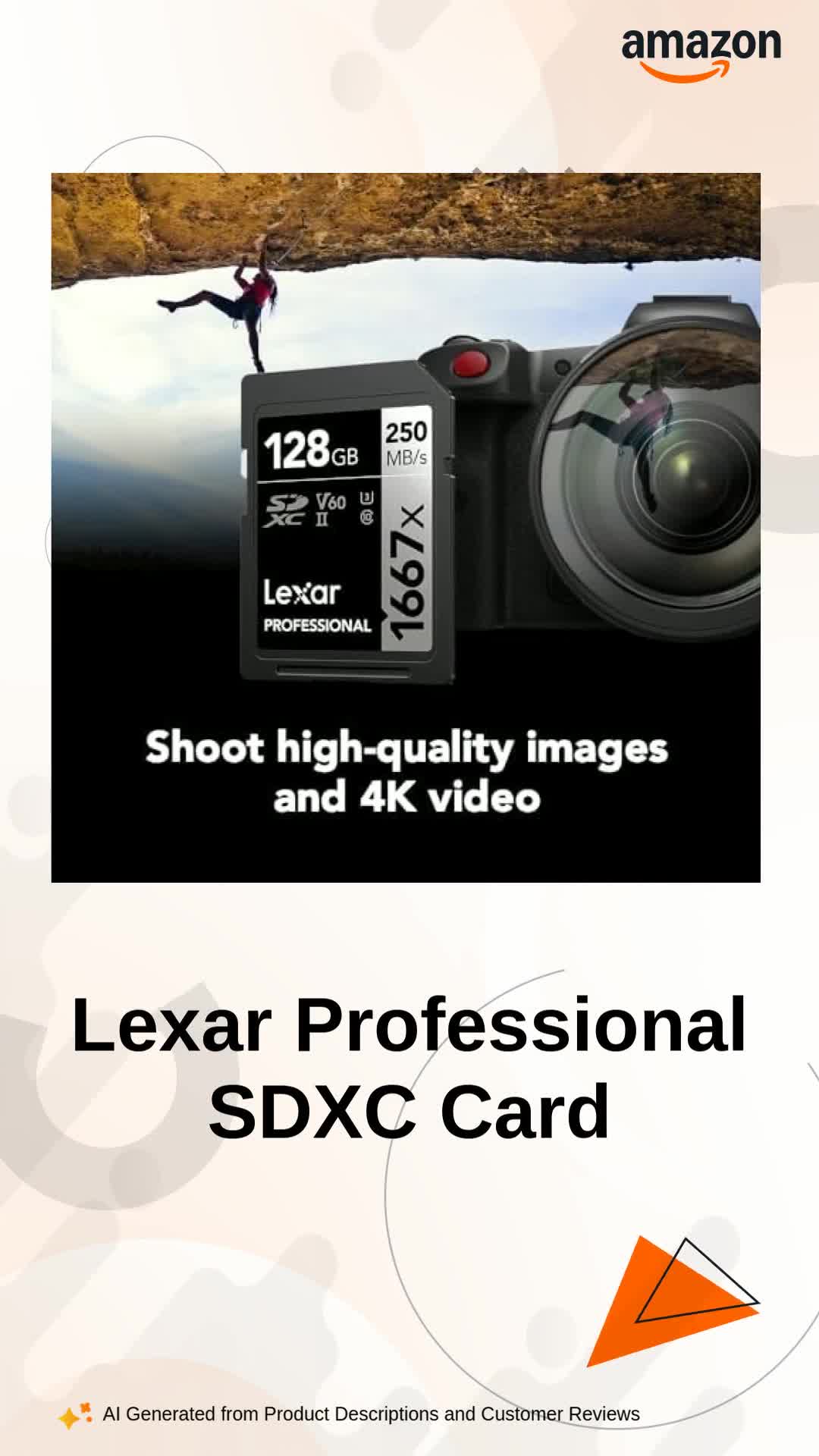 Lexar Professional 1667x 128GB SDXC UHS-II Card